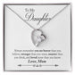 To My Daughter | Braver Stronger Smarter | Eternal Love Necklace