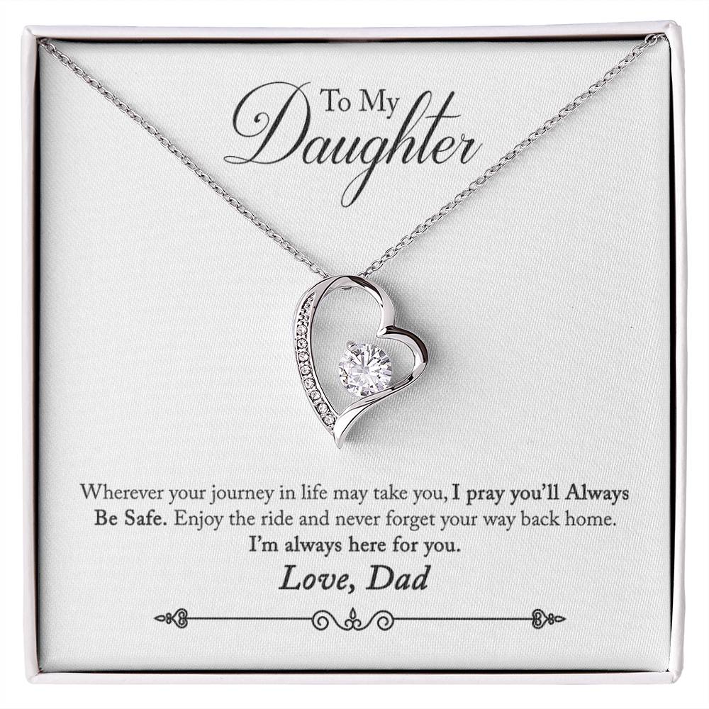 To My Daughter | Always Here For You | Eternal Love Necklace