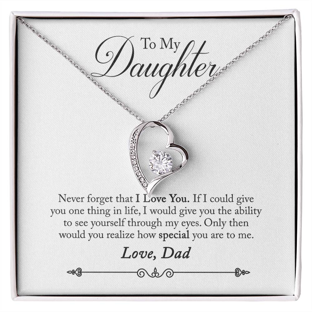 To My Daughter | How Special You Are | Eternal Love Necklace