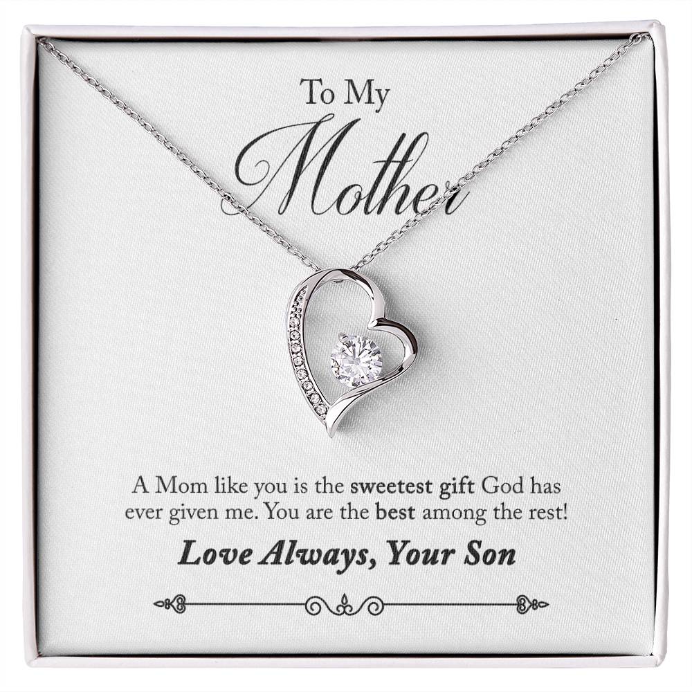 To My Mother | Sweetest Gift | Eternal Love Necklace