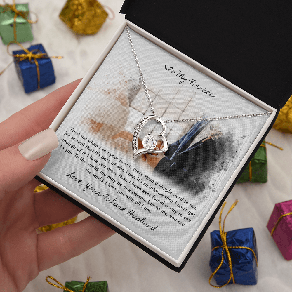 To My Fiancée | More Than A Simple Word | Eternal Love Necklace