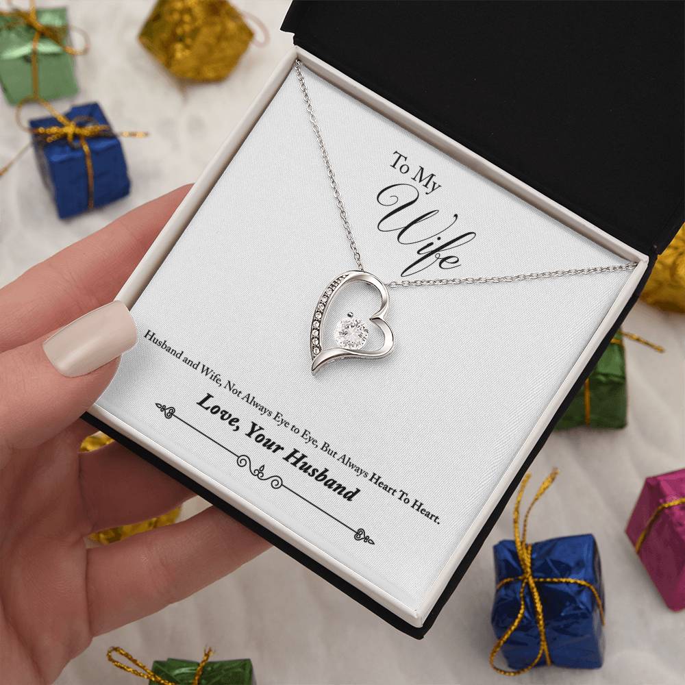 To My Wife | Heart To Heart | Eternal Love Necklace