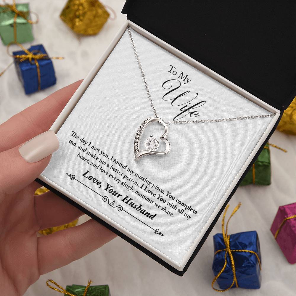 To My Wife | Missing Piece | Eternal Love Necklace