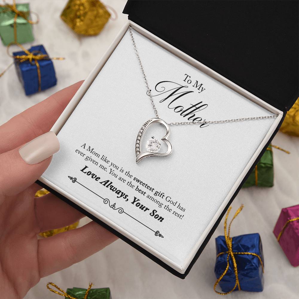 To My Mother | Sweetest Gift | Eternal Love Necklace
