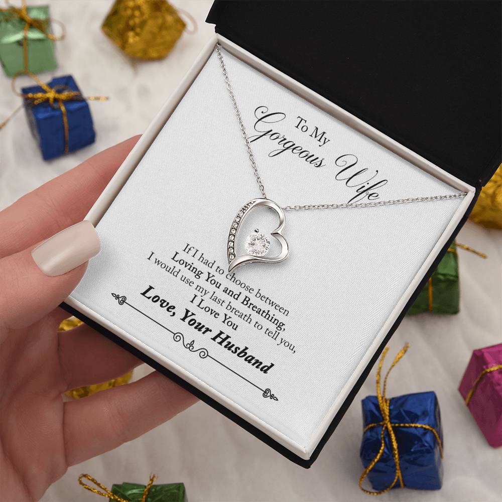 To My Gorgeous Wife | Last Breath | Eternal Love Necklace