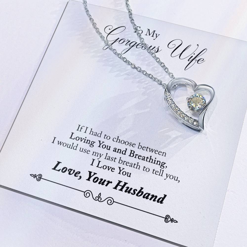 To My Gorgeous Wife | Last Breath | Eternal Love Necklace