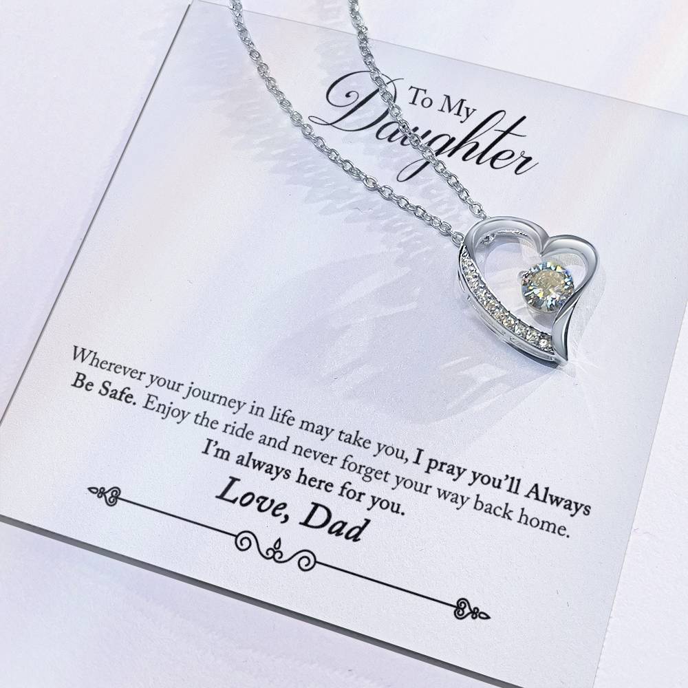 To My Daughter | Always Here For You | Eternal Love Necklace