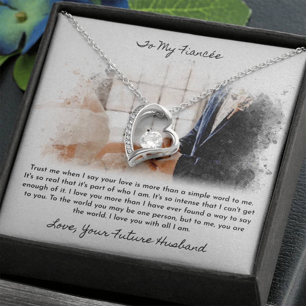 To My Fiancée | More Than A Simple Word | Eternal Love Necklace