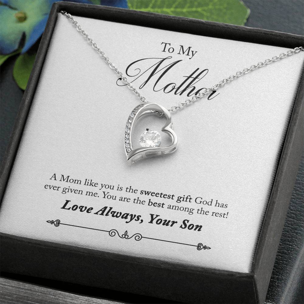 To My Mother | Sweetest Gift | Eternal Love Necklace