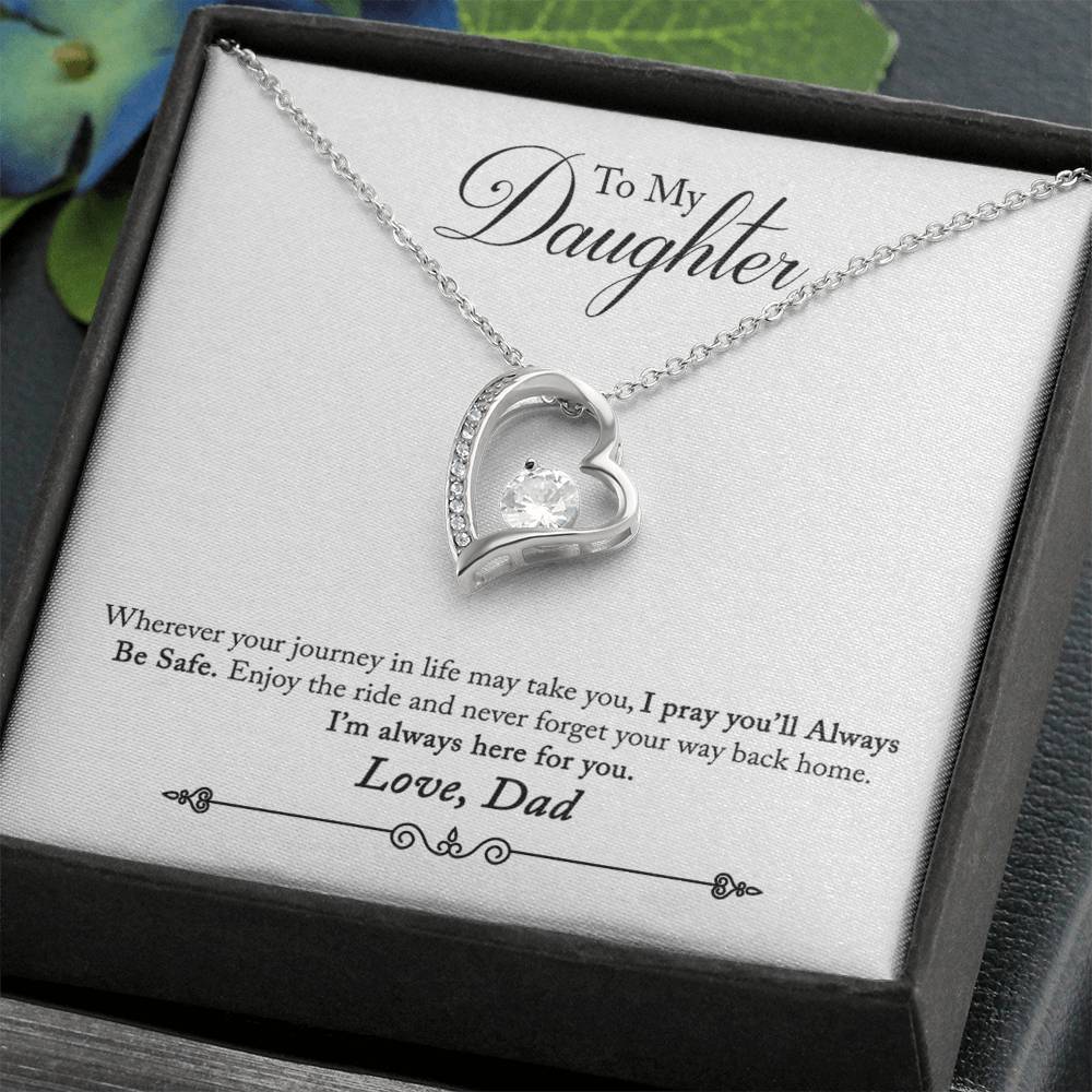 To My Daughter | Always Here For You | Eternal Love Necklace