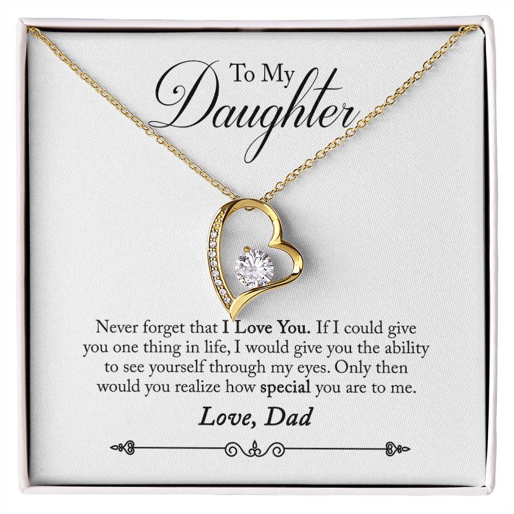 To My Daughter | How Special You Are | Eternal Love Necklace