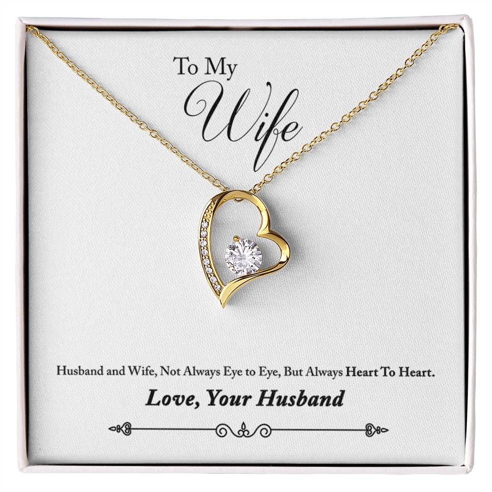 To My Wife | Heart To Heart | Eternal Love Necklace