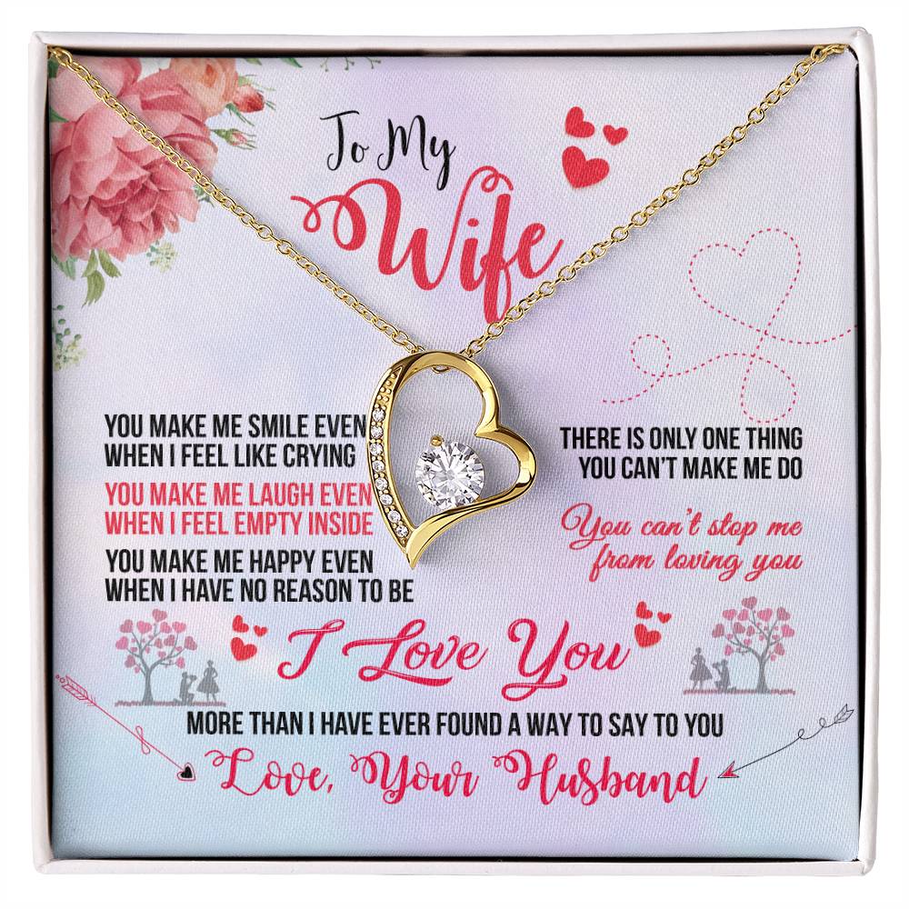 To My Wife | You Make Me | Eternal Love Necklace