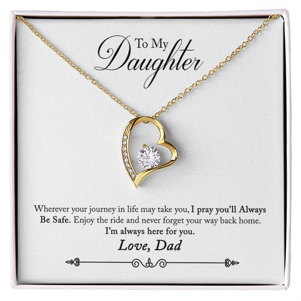 To My Daughter | Always Here For You | Eternal Love Necklace
