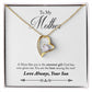To My Mother | Sweetest Gift | Eternal Love Necklace