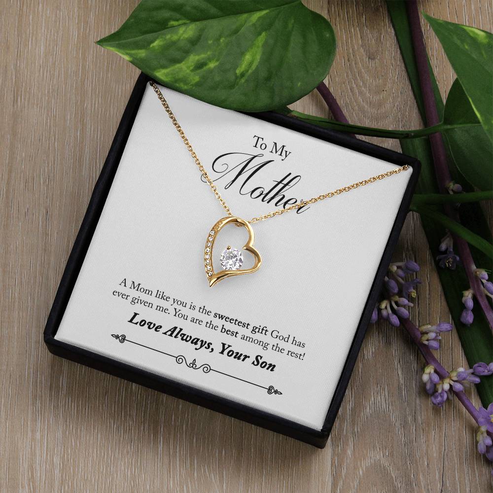To My Mother | Sweetest Gift | Eternal Love Necklace