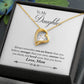 To My Daughter | Braver Stronger Smarter | Eternal Love Necklace