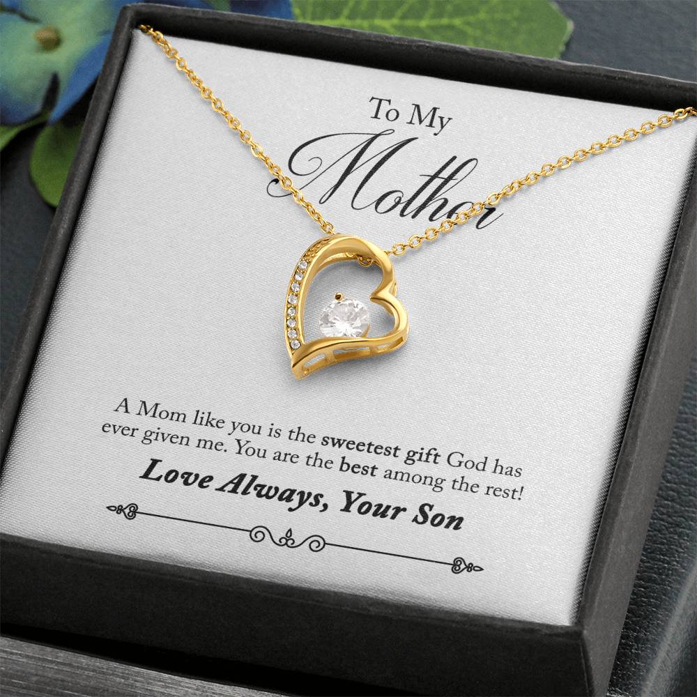 To My Mother | Sweetest Gift | Eternal Love Necklace