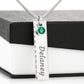 Graduation | Wishing You A New World | Birthstone Necklace