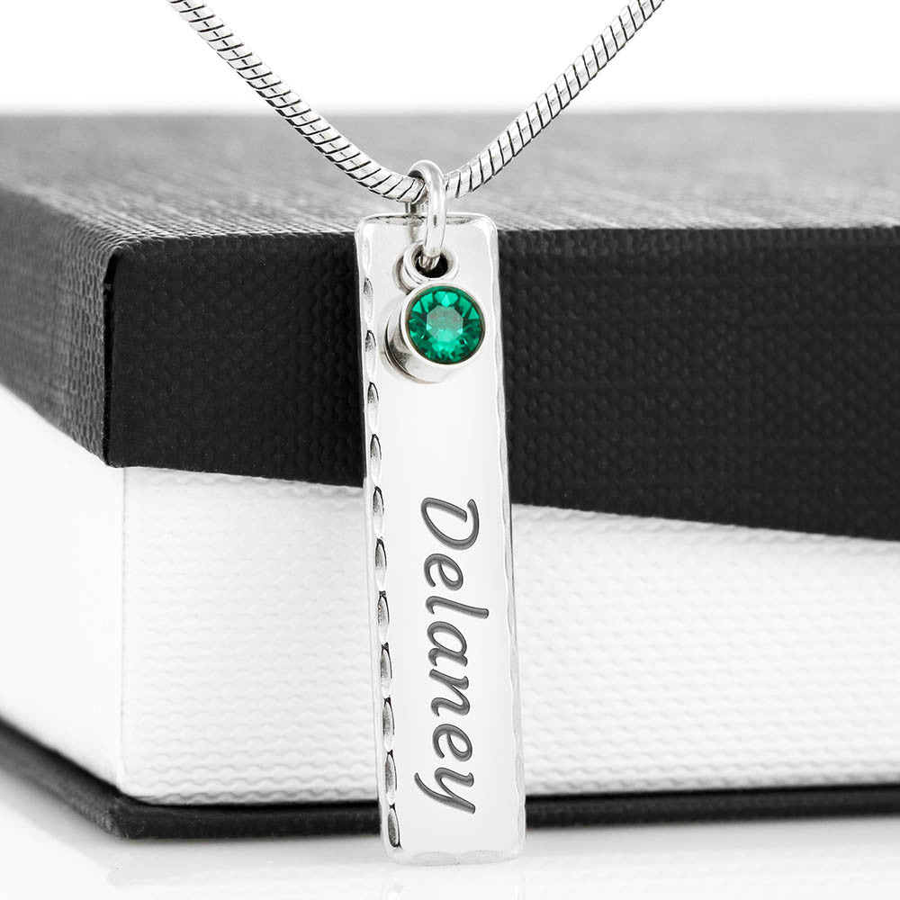 Graduation | Wishing You A New World | Birthstone Necklace