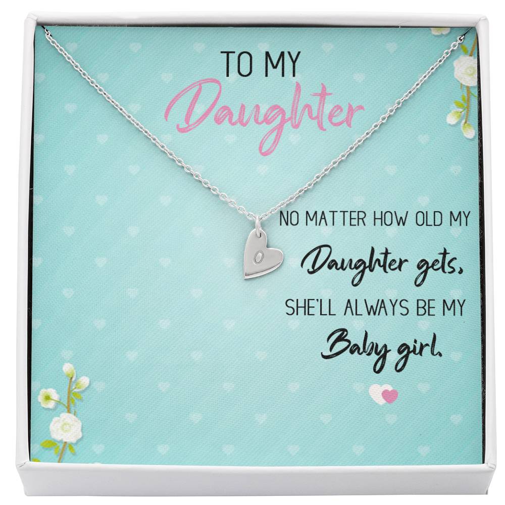 To My Daughter | Always My Baby Girl | Love & Hugs Necklace