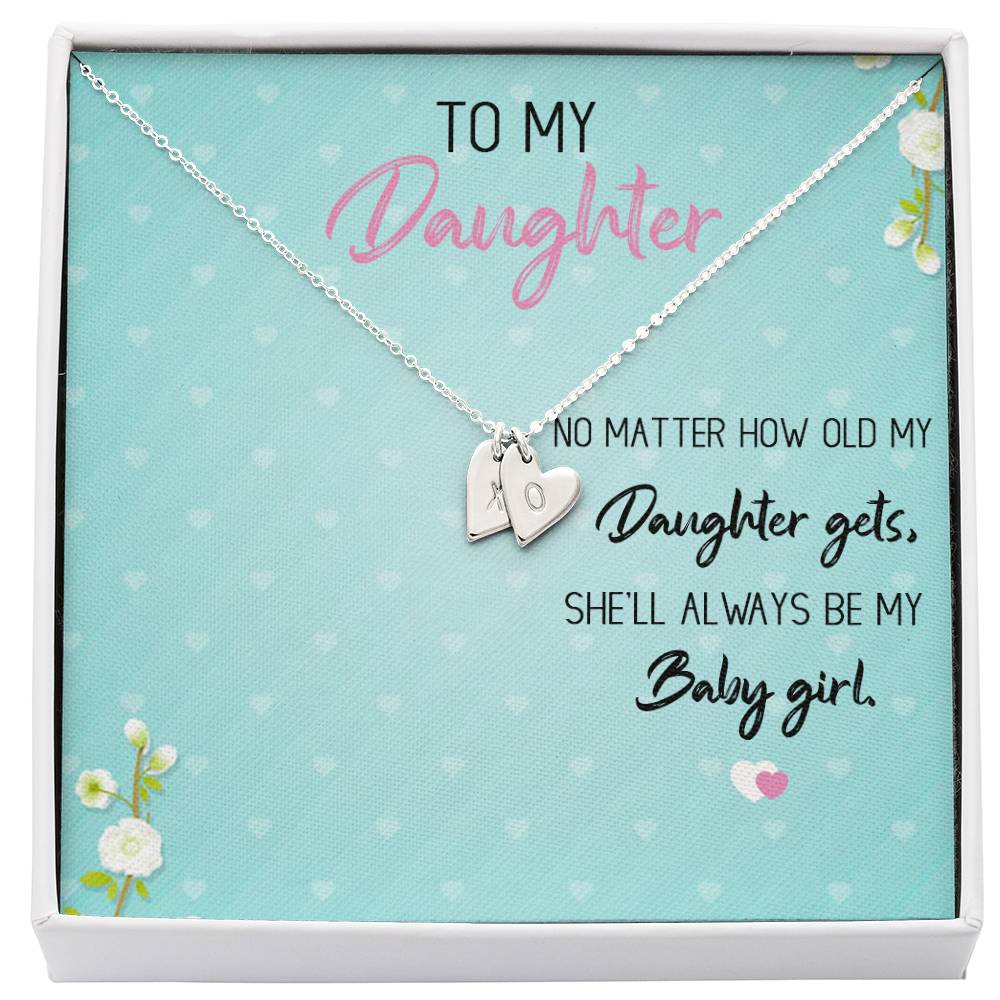 To My Daughter | Always My Baby Girl | Love & Hugs Necklace
