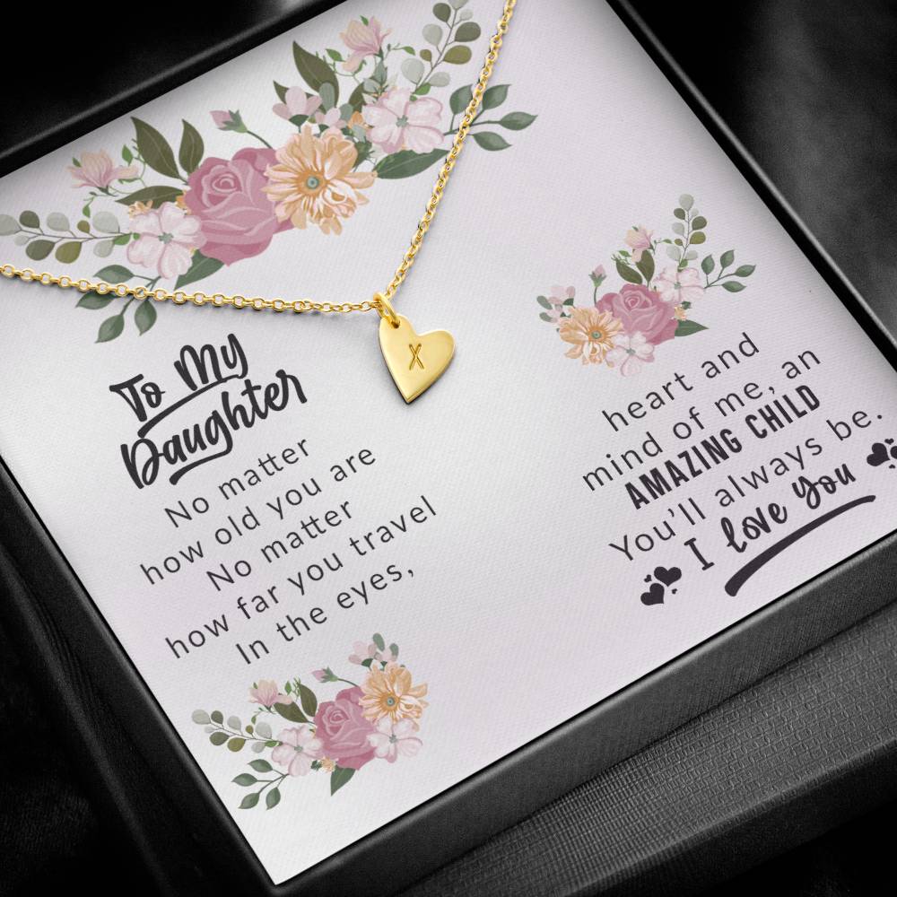 To My Daughter | Amazing Child | Love & Hugs Necklace