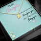 To My Daughter | Always My Baby Girl | Love & Hugs Necklace