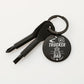 #1 TRUCKER DAD - Engraved Screwdriver Keychain - Celeste Jewel