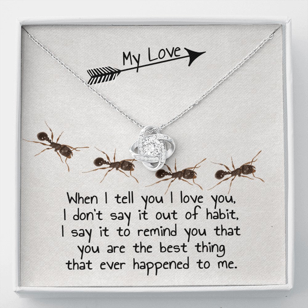 Ants - My Love - Knot Necklace - Celeste Jewel