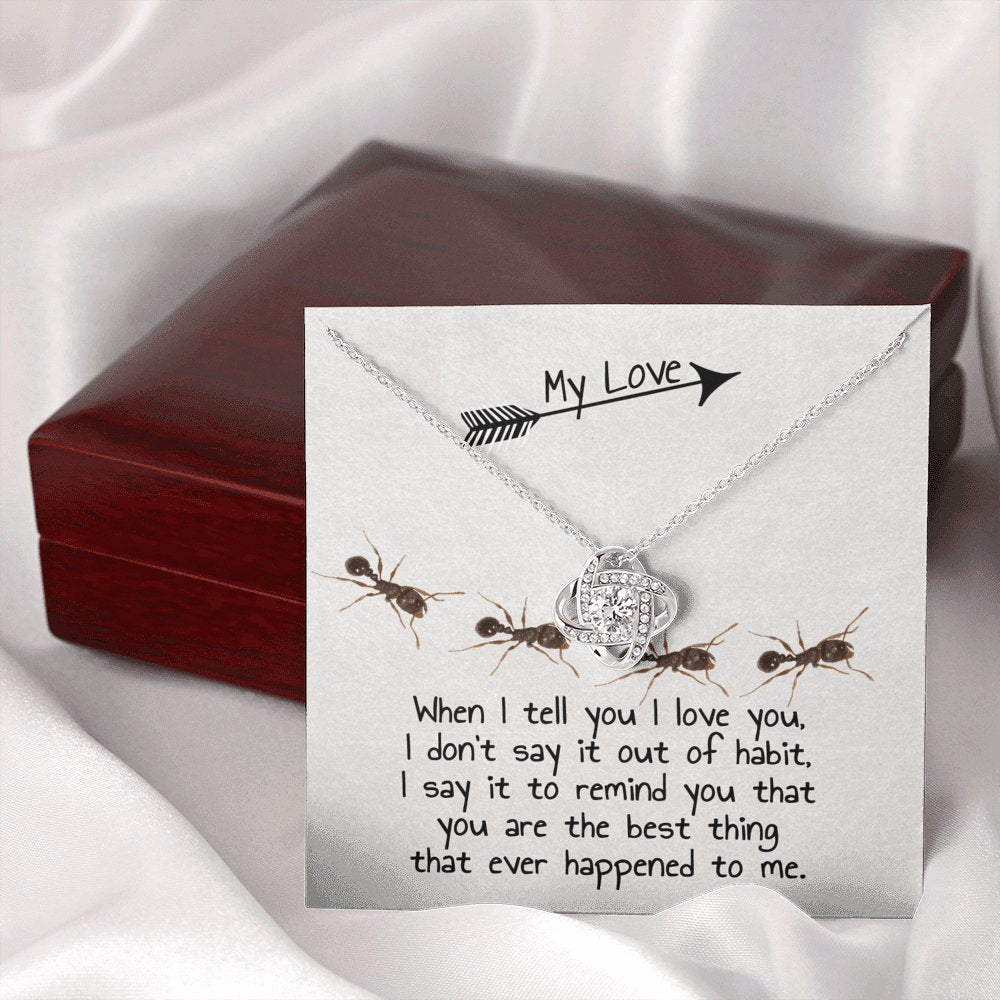 Ants - My Love - Knot Necklace - Celeste Jewel