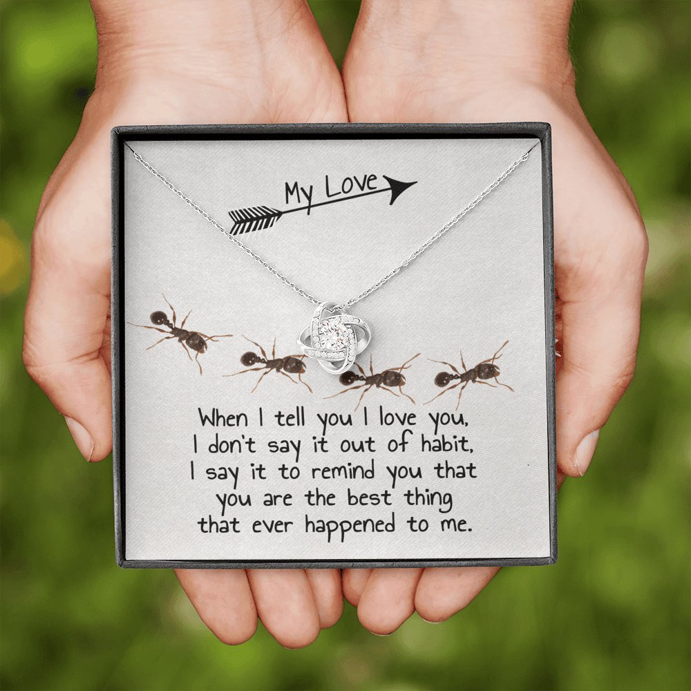 Ants - My Love - Knot Necklace - Celeste Jewel