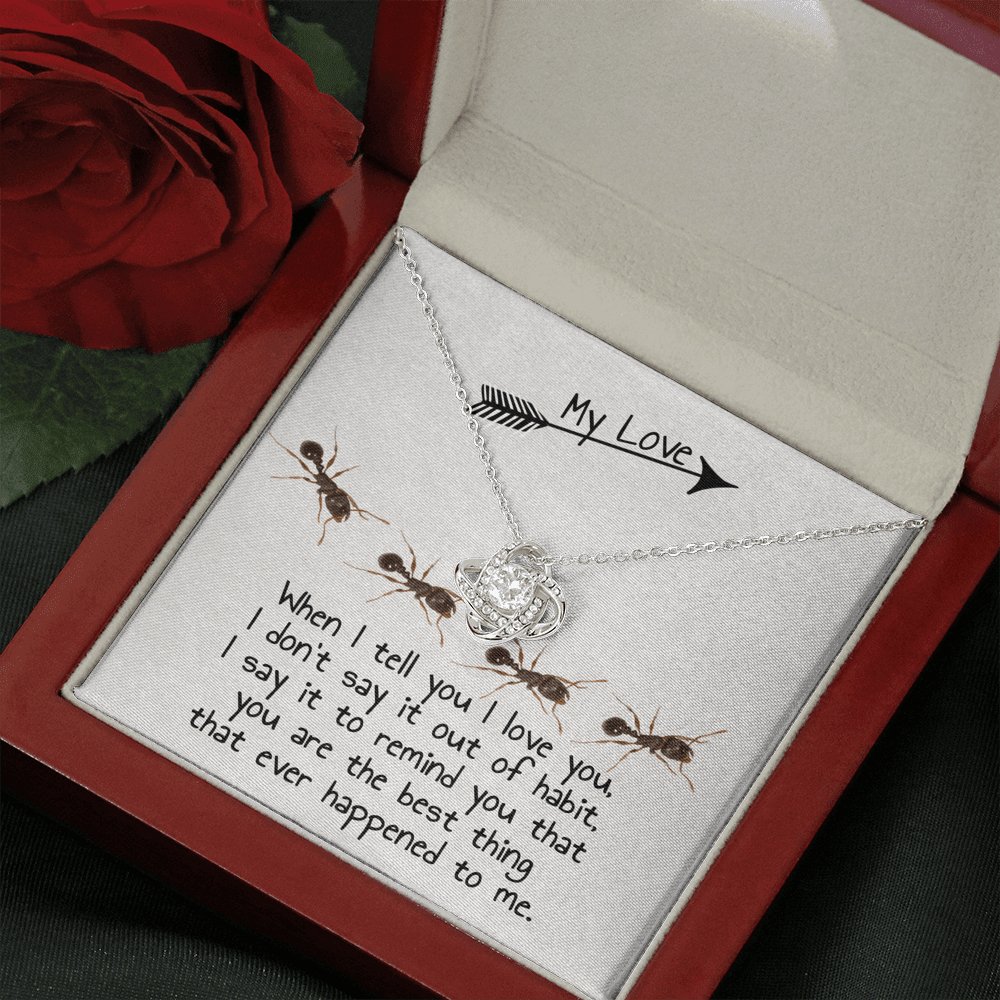 Ants - My Love - Knot Necklace - Celeste Jewel
