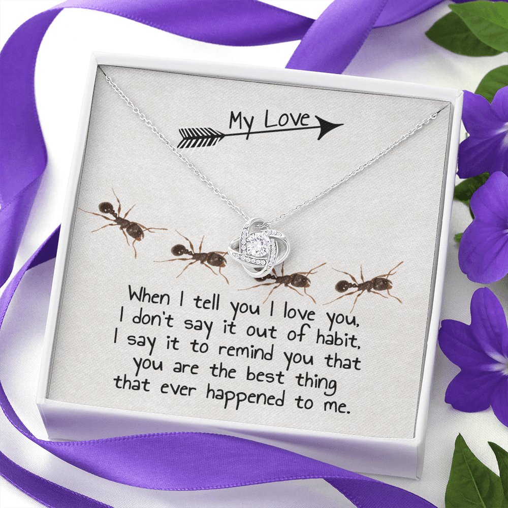 Ants - My Love - Knot Necklace - Celeste Jewel