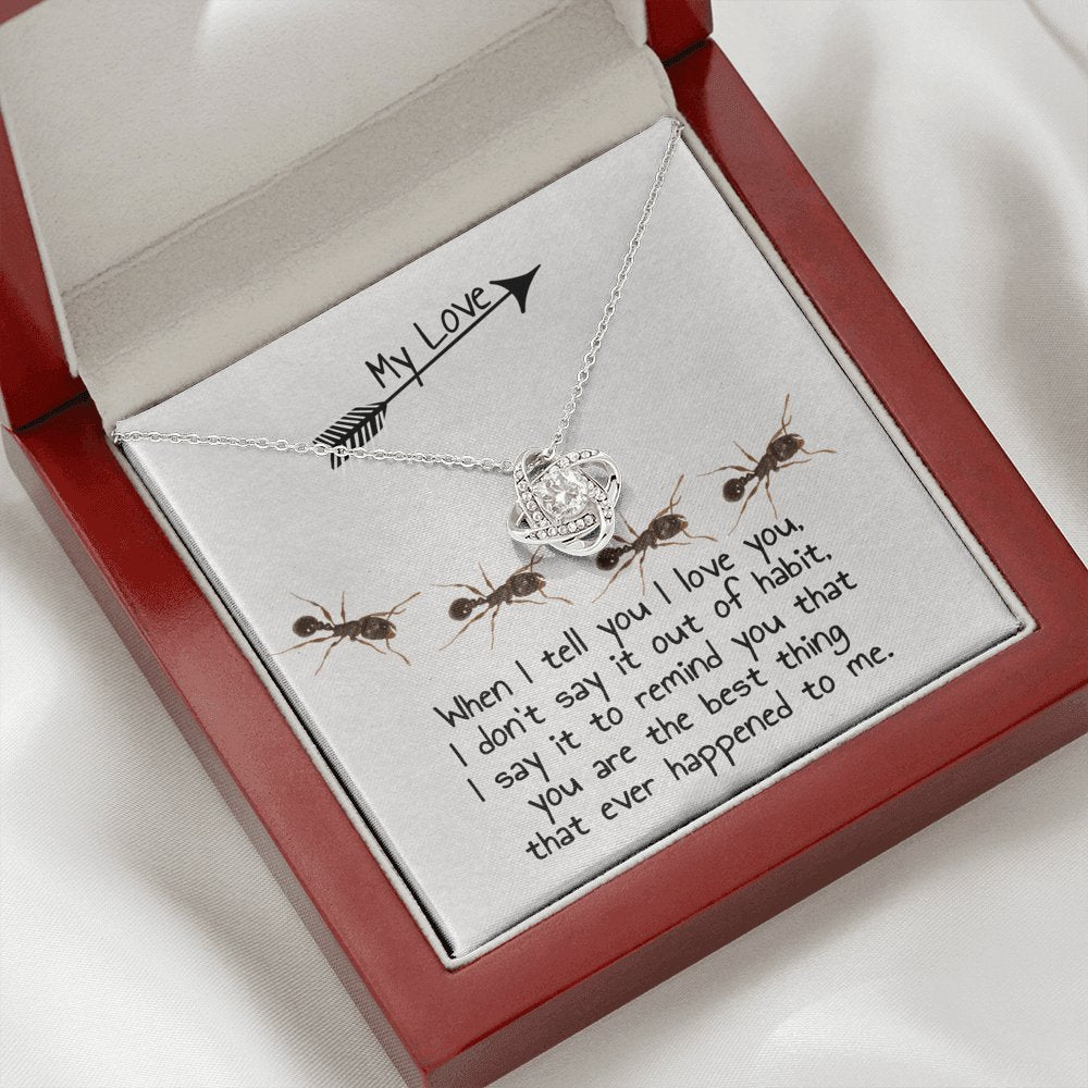 Ants - My Love - Knot Necklace - Celeste Jewel