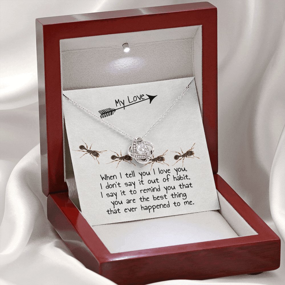 Ants - My Love - Knot Necklace - Celeste Jewel