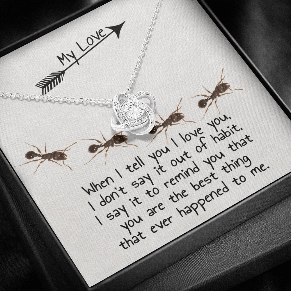 Ants - My Love - Knot Necklace - Celeste Jewel