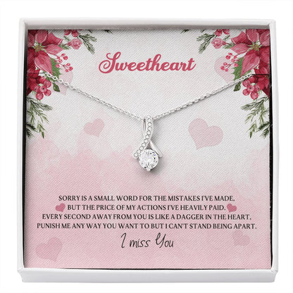 Apology Gift For Her - Like A Dagger - Sparkling Radiance Necklace - Celeste Jewel