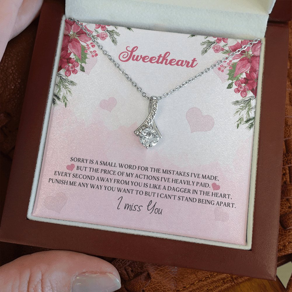 Apology Gift For Her - Like A Dagger - Sparkling Radiance Necklace - Celeste Jewel