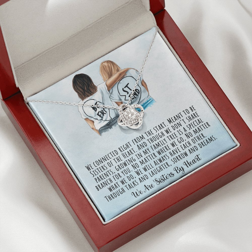 Best Friend - Sisters By Heart - Love Knot Necklace - Celeste Jewel