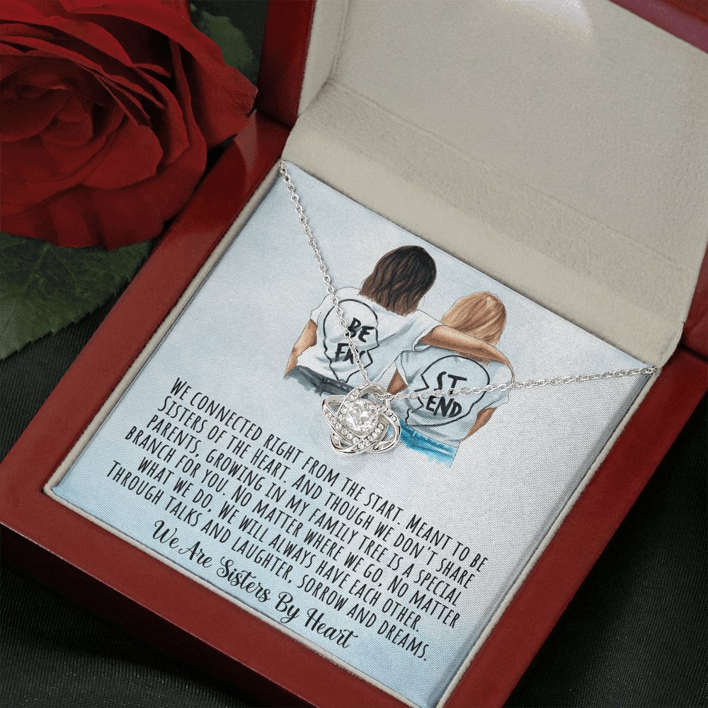 Best Friend - Sisters By Heart - Love Knot Necklace - Celeste Jewel
