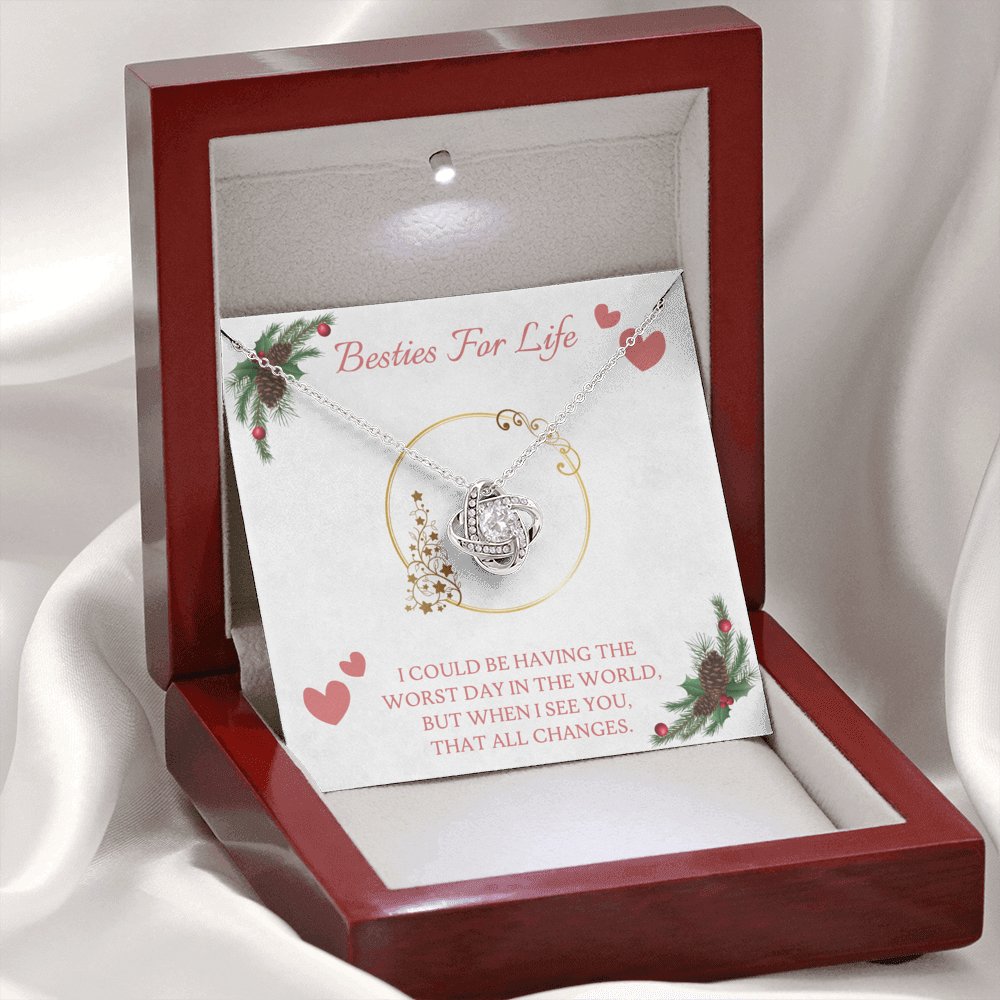 Besties For Life Gift - Love Knot Necklace - Celeste Jewel