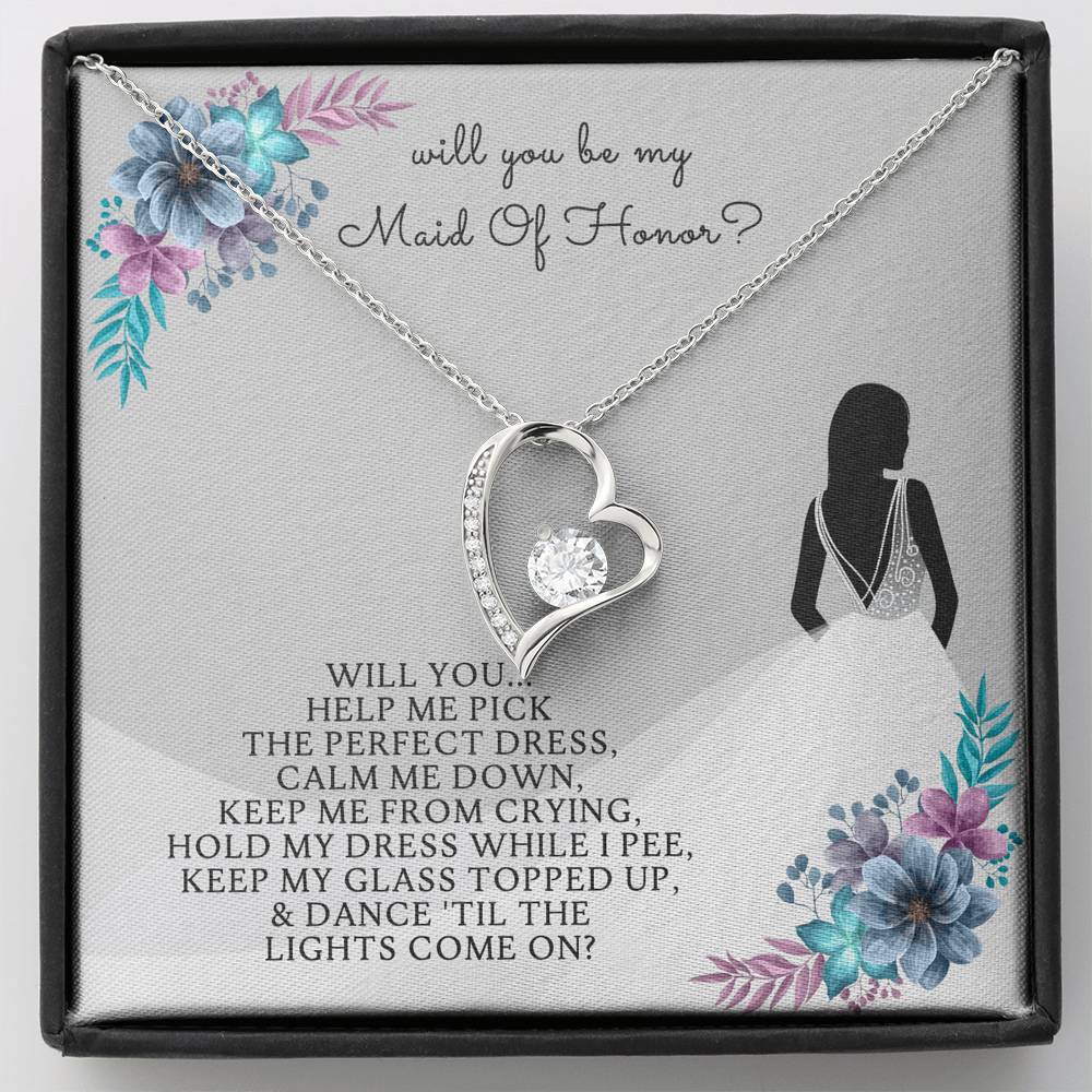 Bridesmaid - Maid Of Honor - Eternal Love Necklace - Celeste Jewel