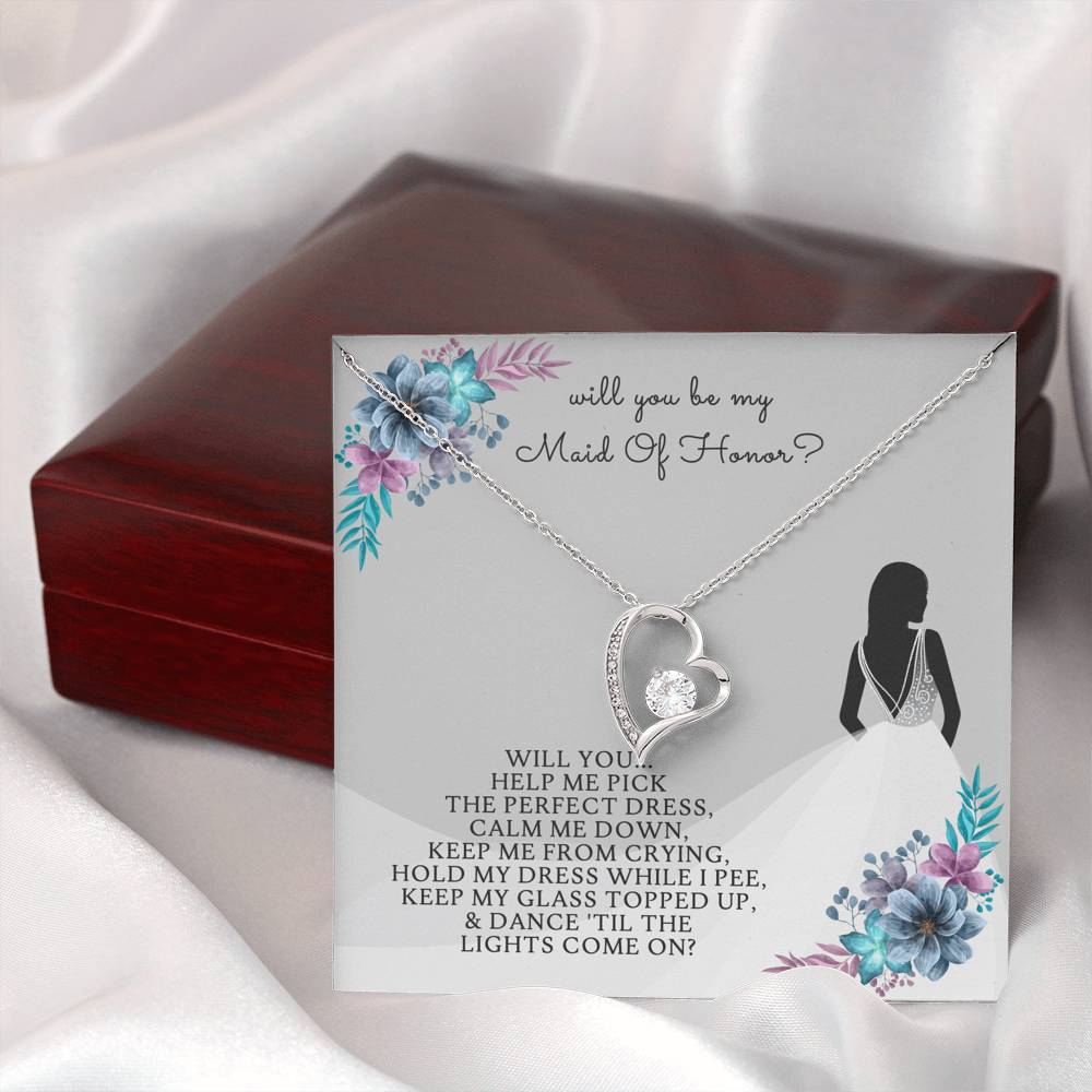 Bridesmaid - Maid Of Honor - Eternal Love Necklace - Celeste Jewel