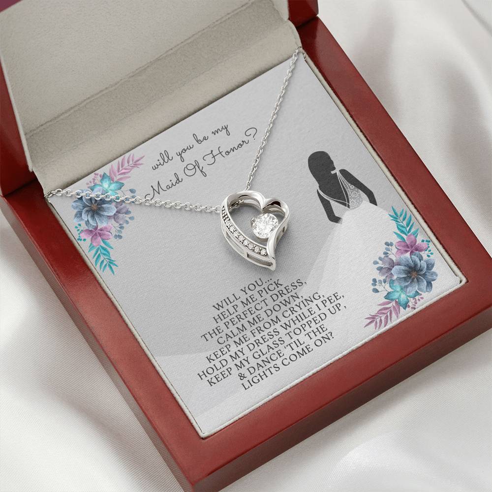 Bridesmaid - Maid Of Honor - Eternal Love Necklace - Celeste Jewel