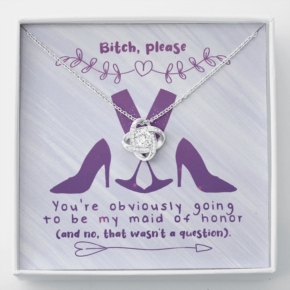 Bridesmaid - That Wasn't A Question - Love Knot Necklace - Celeste Jewel