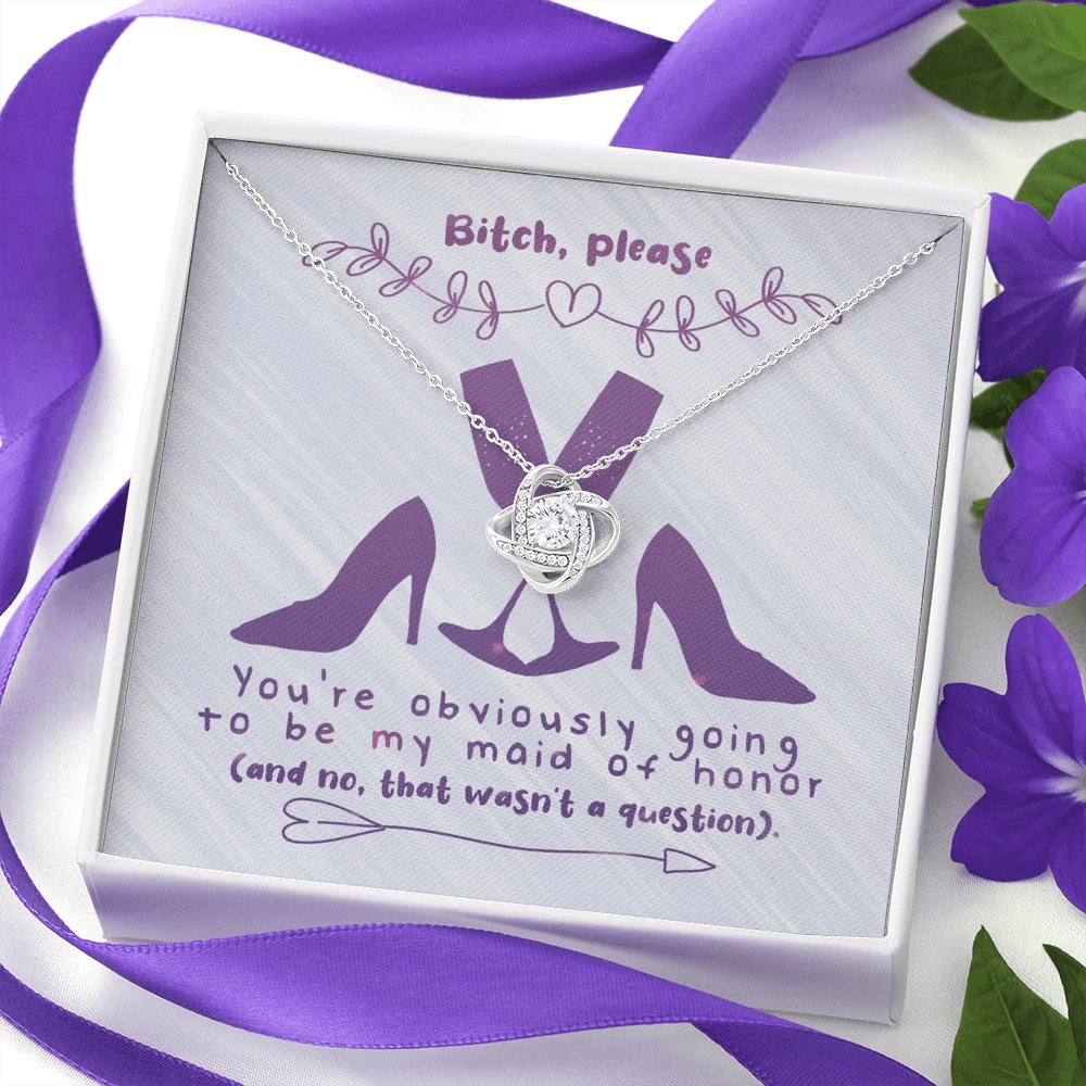 Bridesmaid - That Wasn't A Question - Love Knot Necklace - Celeste Jewel