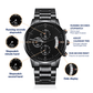 Buyer Customized Black Chronograph Watch Jewelry 