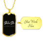 Camping - Dog Tag - Celeste Jewel