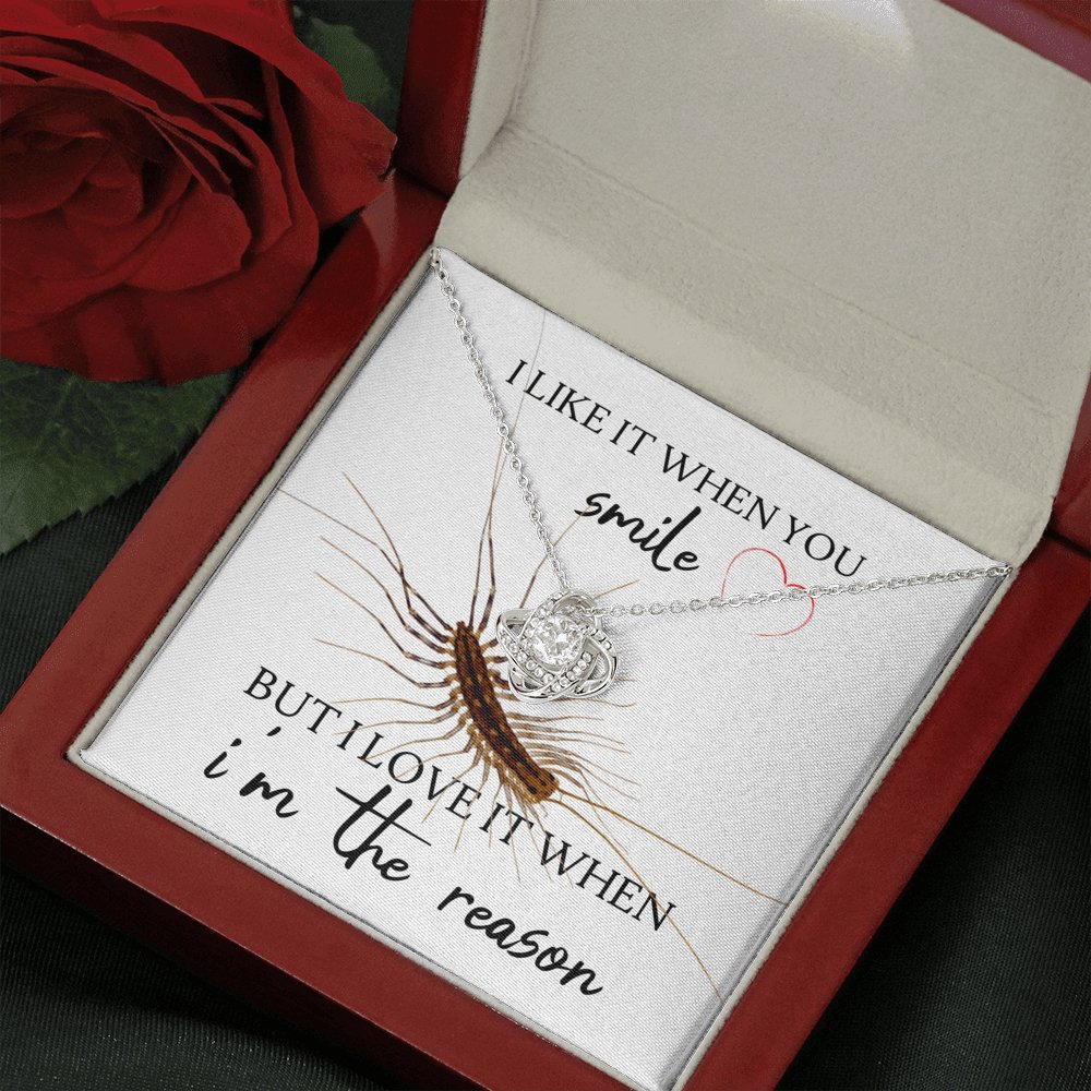 Centipede - When You Smile - Love Knot Necklace - Celeste Jewel